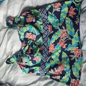 Lands End Square Neck Swim top